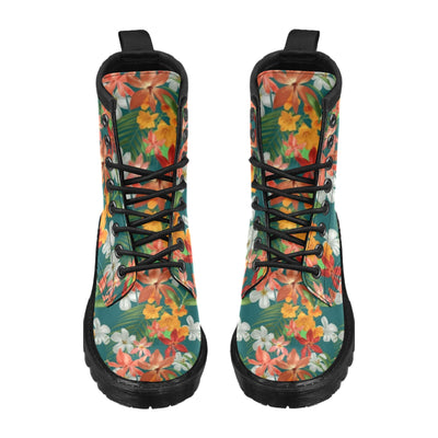 Amaryllis Pattern Print Design AL06 Women's Boots