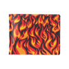 Flame Fire Print Pattern Men's ID Card Wallet