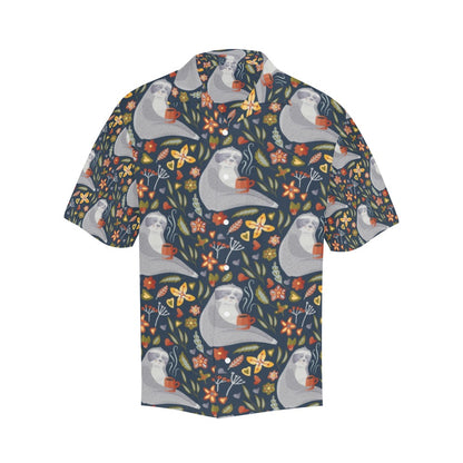 Sloth Print Design LKS303 Men's Hawaiian Shirt