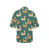 Llama Cactus Pattern Print Design 07 Women's Hawaiian Shirt