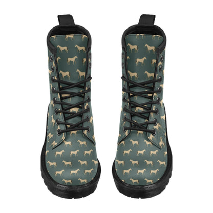 Horse Classic Themed Pattern Print Women's Boots