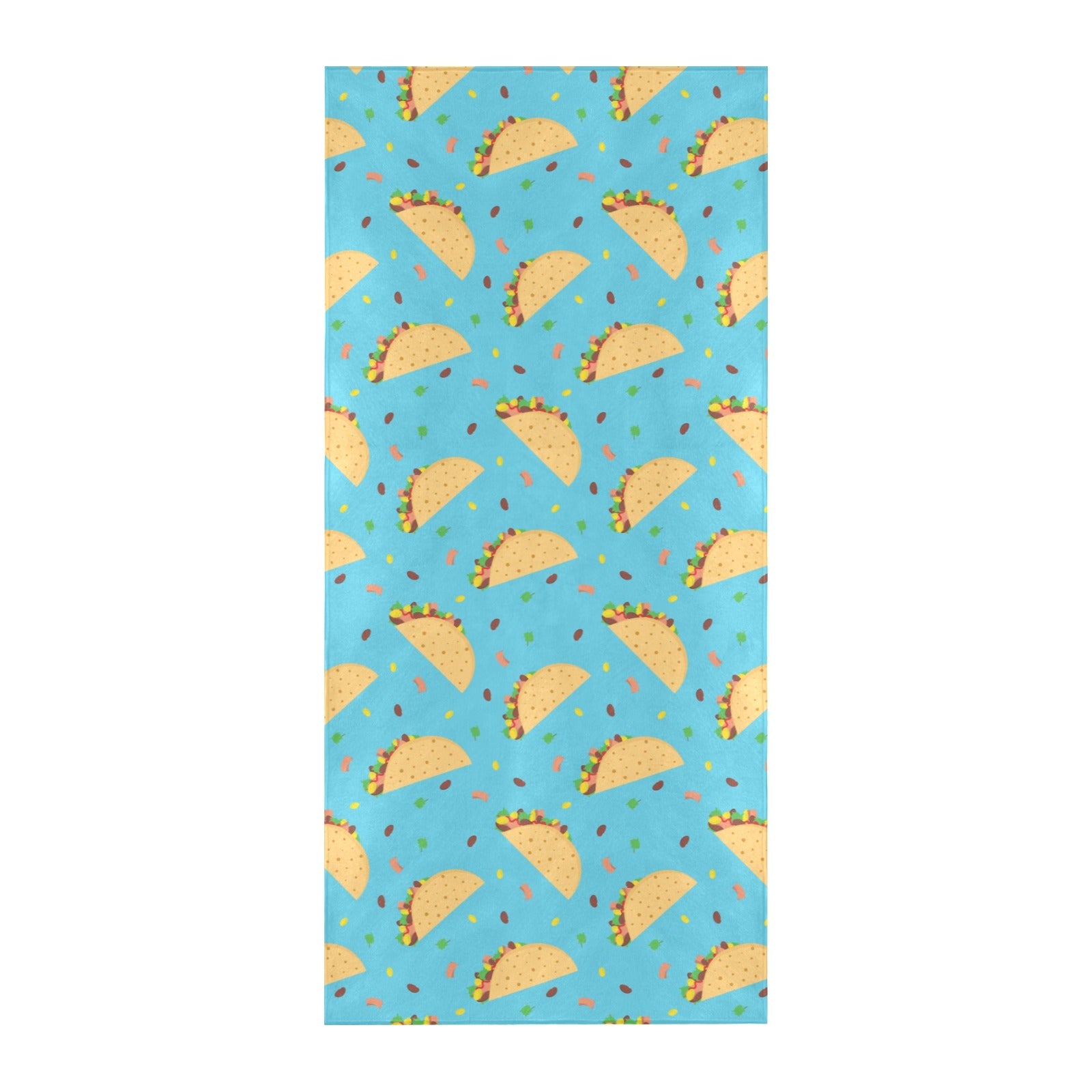 Taco Print Design LKS303 Beach Towel 32" x 71"