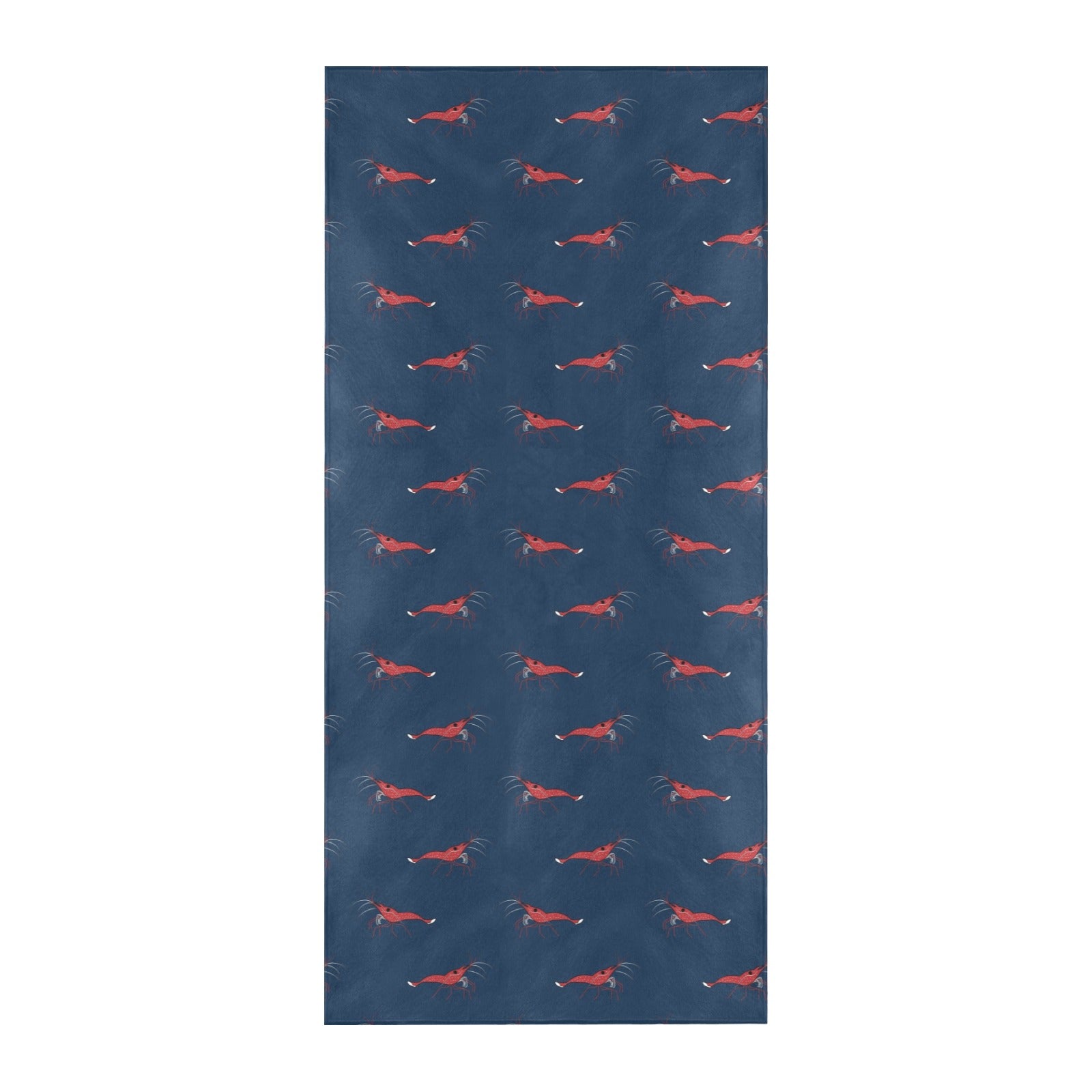 Shrimp Print Design LKS305 Beach Towel 32" x 71"