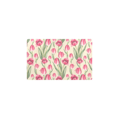 Tulip Pink Pattern Print Design TP06 Kitchen Mat