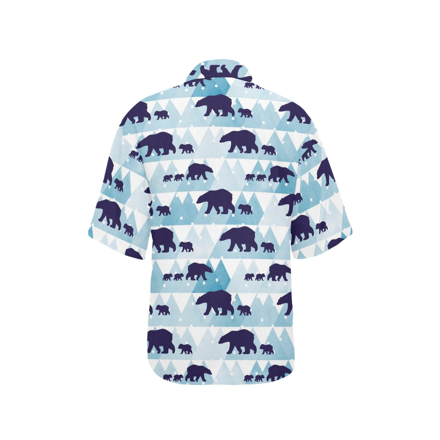 Bear Pattern Print Design BE01 Women's Hawaiian Shirt