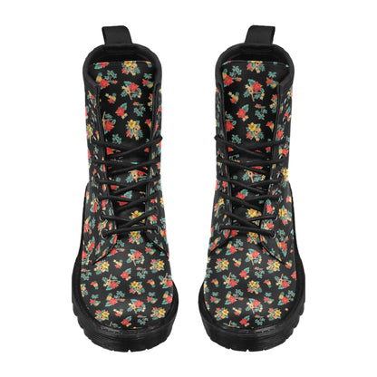 Hawaiian Flower Themed Print Women's Boots