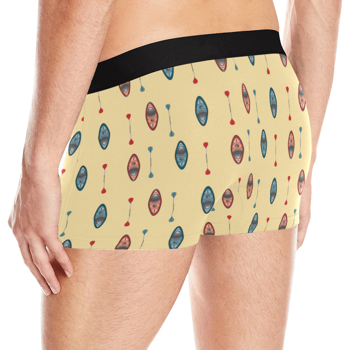 Kayak Pattern Print Design 02 Men's Boxer Briefs