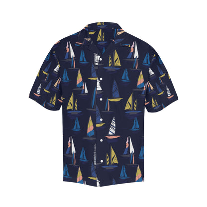 Sailing Ships Pattern Print Design A03 Men's Hawaiian Shirt