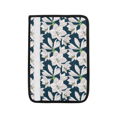 Amaryllis Pattern Print Design 01 Car Seat Belt Cover