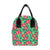 Red Hibiscus Pattern Print Design HB019 Insulated Lunch Bag