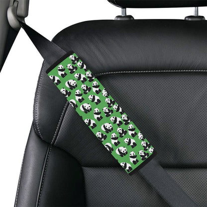 Panda Bear Pattern Themed Print Car Seat Belt Cover