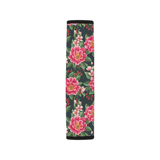 Summer Floral Pattern Print Design SF06 Car Seat Belt Cover
