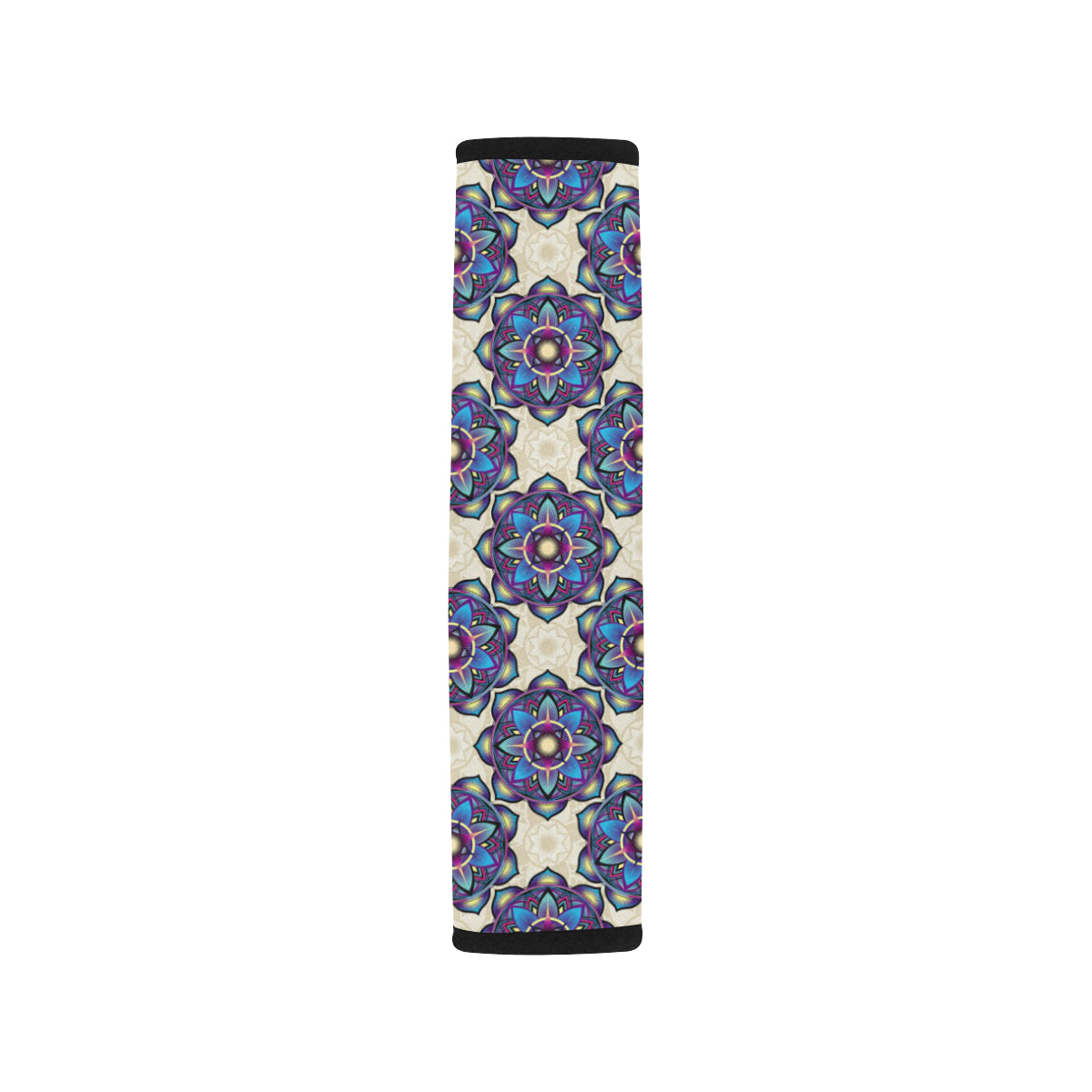 lotus Boho Pattern Print Design LO08 Car Seat Belt Cover