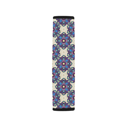 lotus Boho Pattern Print Design LO08 Car Seat Belt Cover