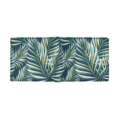 Sun Spot Tropical Palm Leaves hower Curtain Men's ID Card Wallet