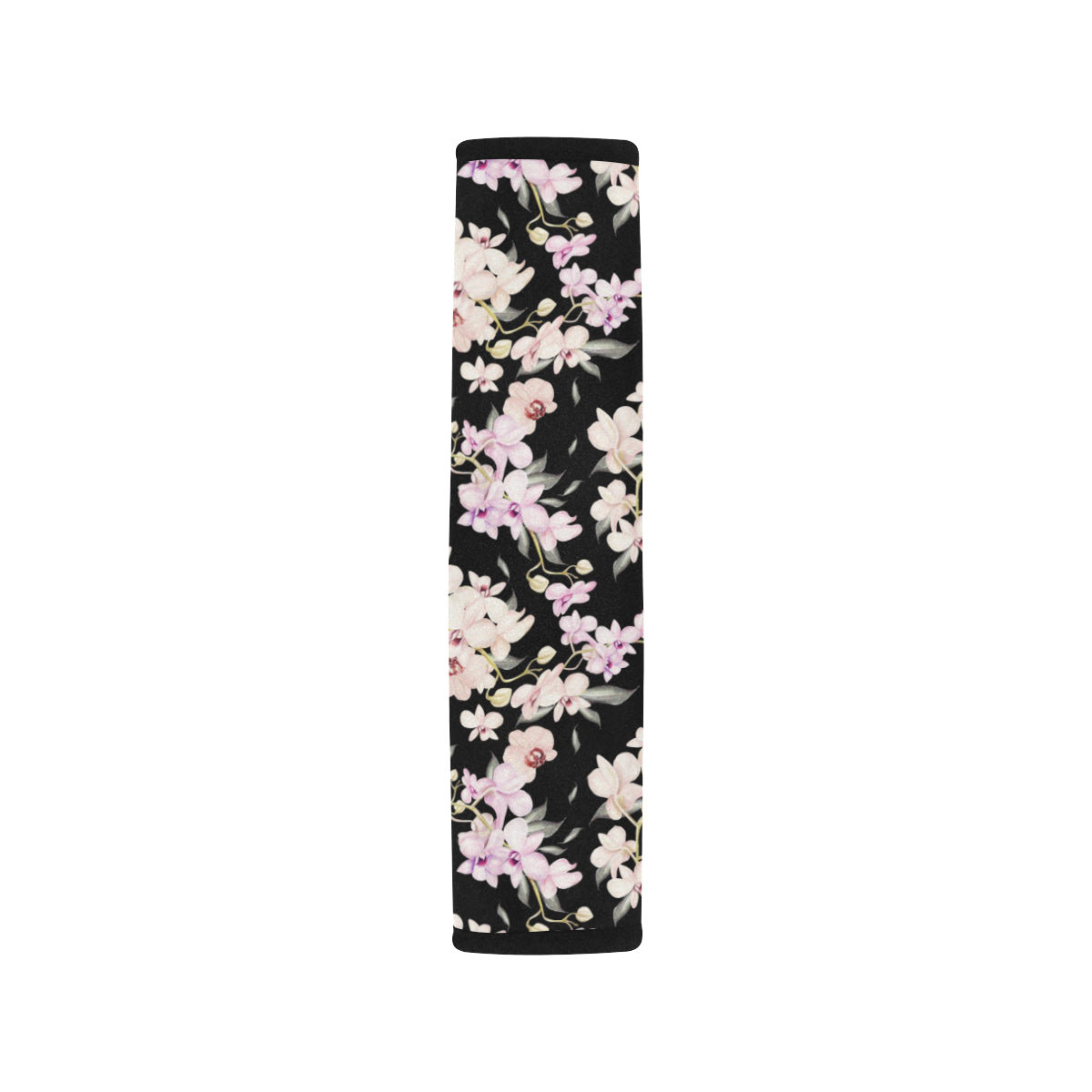 Orchid White Pattern Print Design OR03 Car Seat Belt Cover