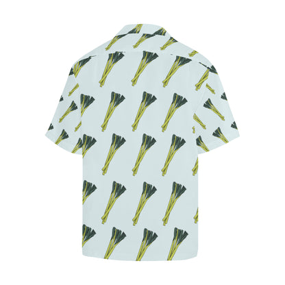 Leek Pattern Print Design 03 Men's Hawaiian Shirt