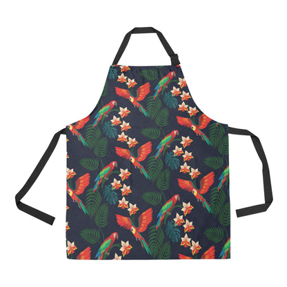 Macaw Pattern Print Design 02 Apron with Pocket