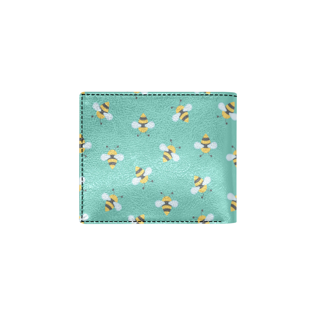 Bee Pattern Print Design 01 Men's ID Card Wallet