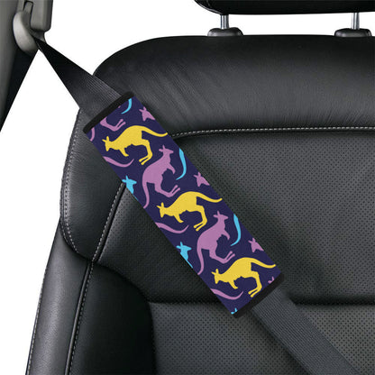 Kangaroos Pattern Print Design 02 Car Seat Belt Cover
