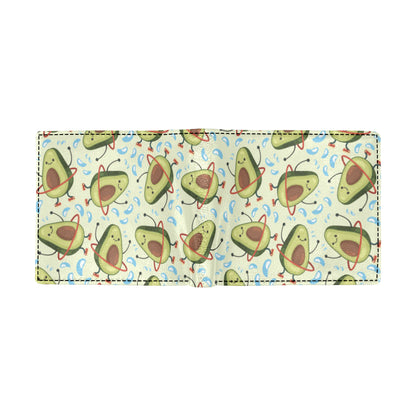 Avocado Pattern Print Design AC02 Men's ID Card Wallet