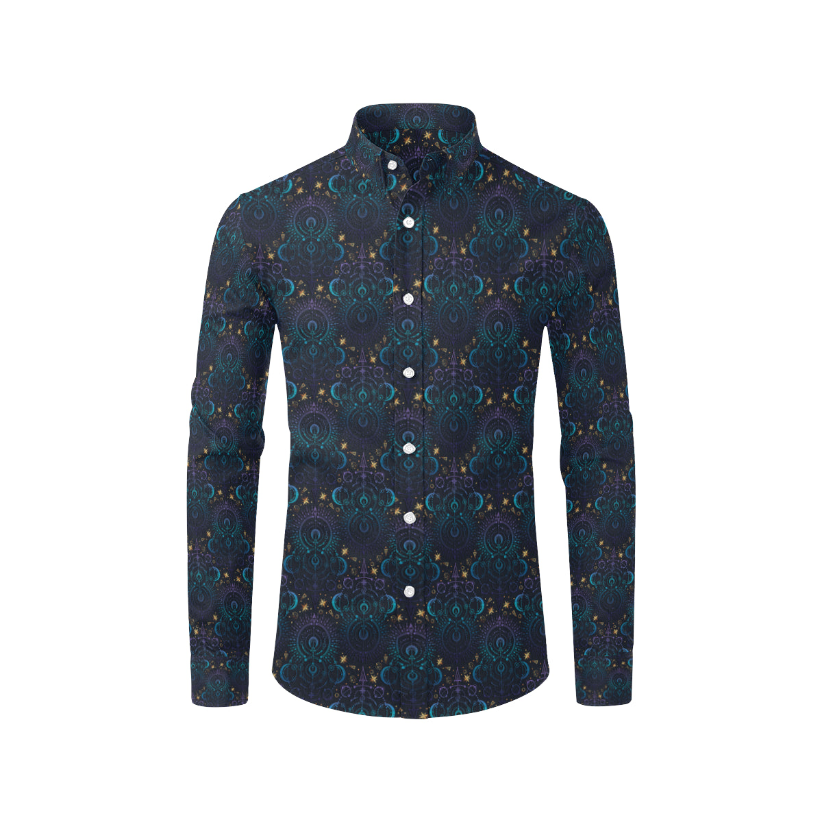 Celestial Pattern Print Design 06 Men's Long Sleeve Shirt