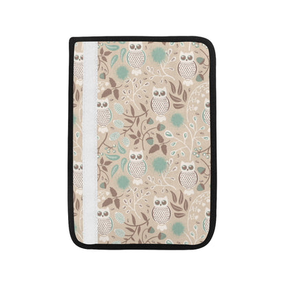 Owl Pattern Print Design A02 Car Seat Belt Cover