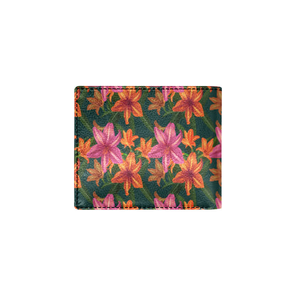 Amaryllis Pattern Print Design AL01 Men's ID Card Wallet