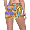 Pineapple Pattern Print Design PP09 Yoga Shorts