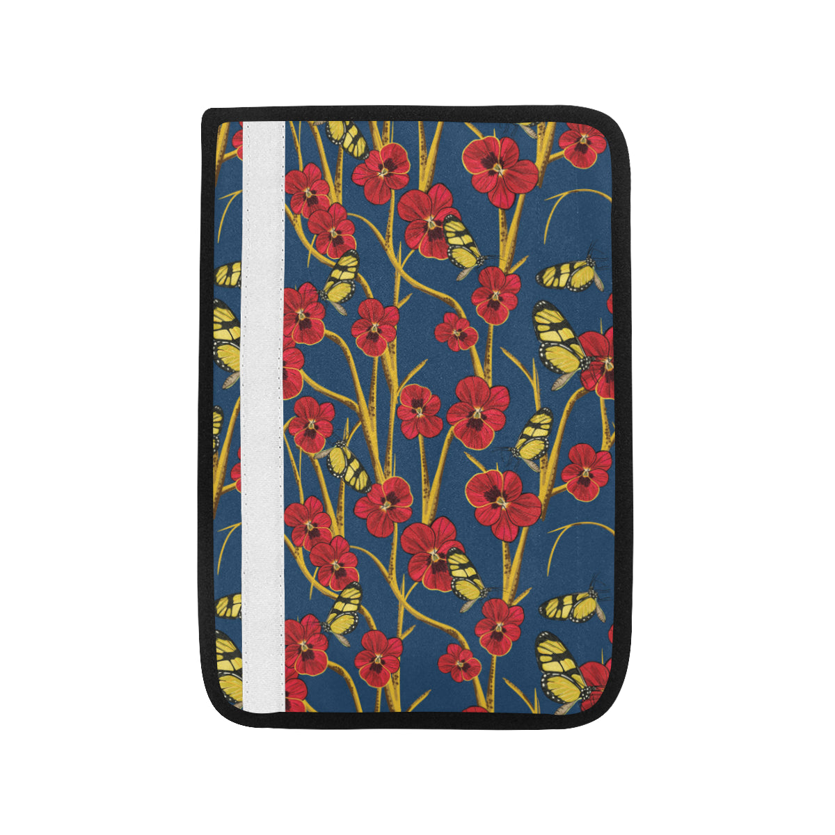 Pansy Pattern Print Design A01 Car Seat Belt Cover