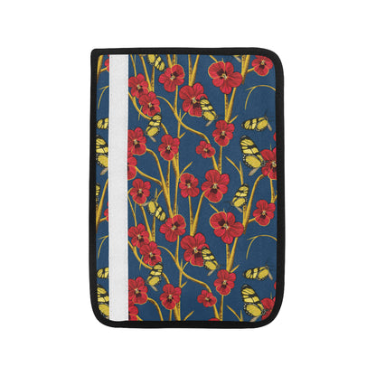 Pansy Pattern Print Design A01 Car Seat Belt Cover