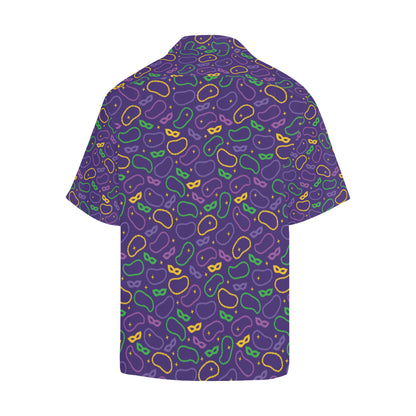 Mardi Gras Pattern Print Design 04 Men's Hawaiian Shirt