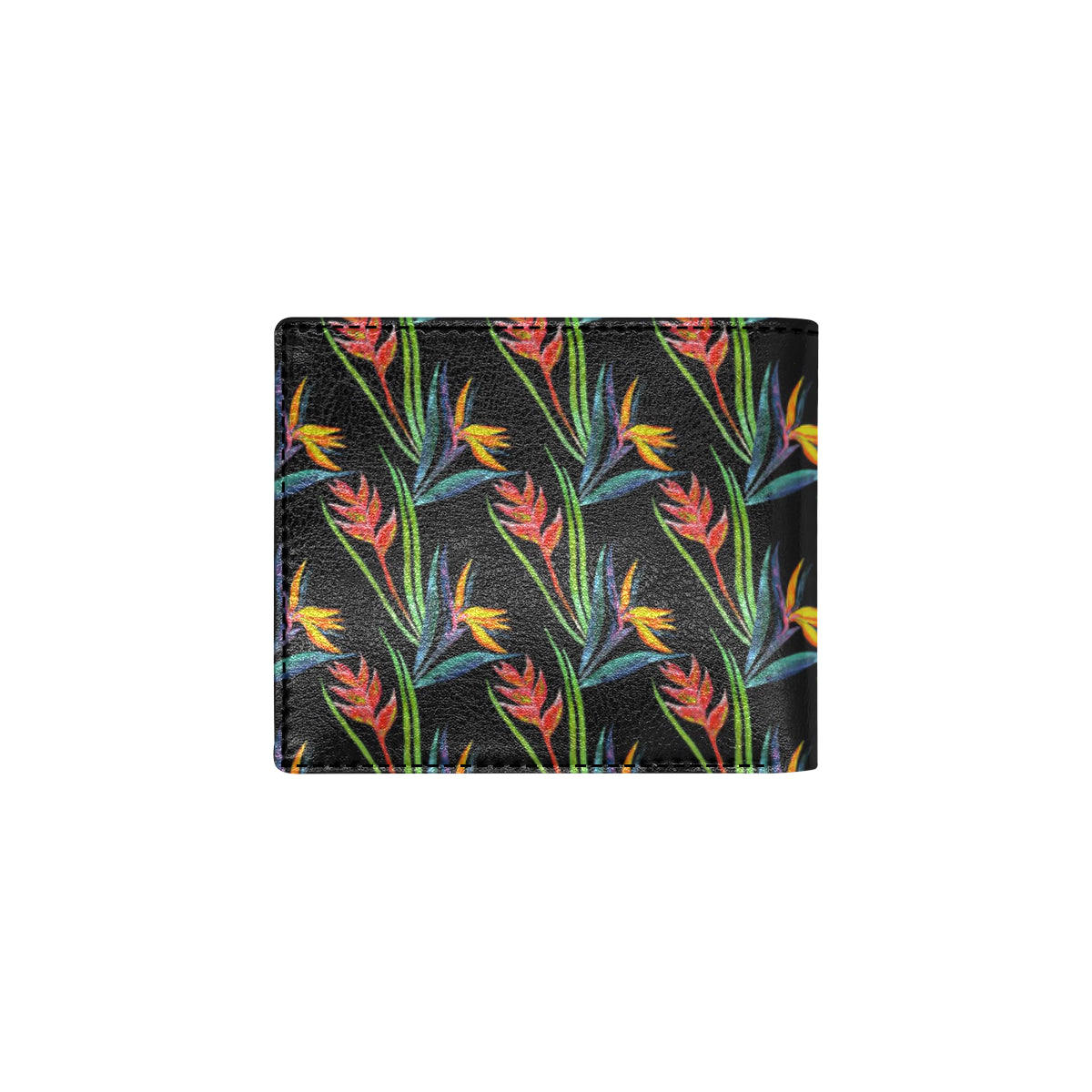 Heliconia Pattern Print Design HL04 Men's ID Card Wallet