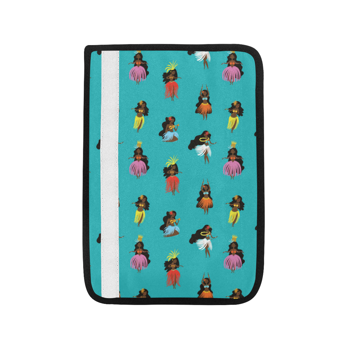 Hula Dancers Pattern Print Design 04 Car Seat Belt Cover