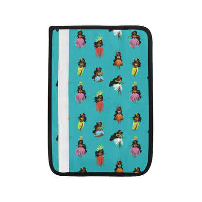 Hula Dancers Pattern Print Design 04 Car Seat Belt Cover