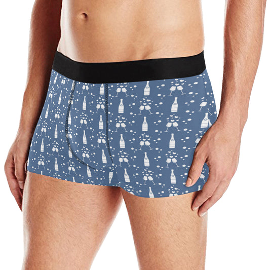 Champagne Pattern Print Design 05 Men's Boxer Briefs