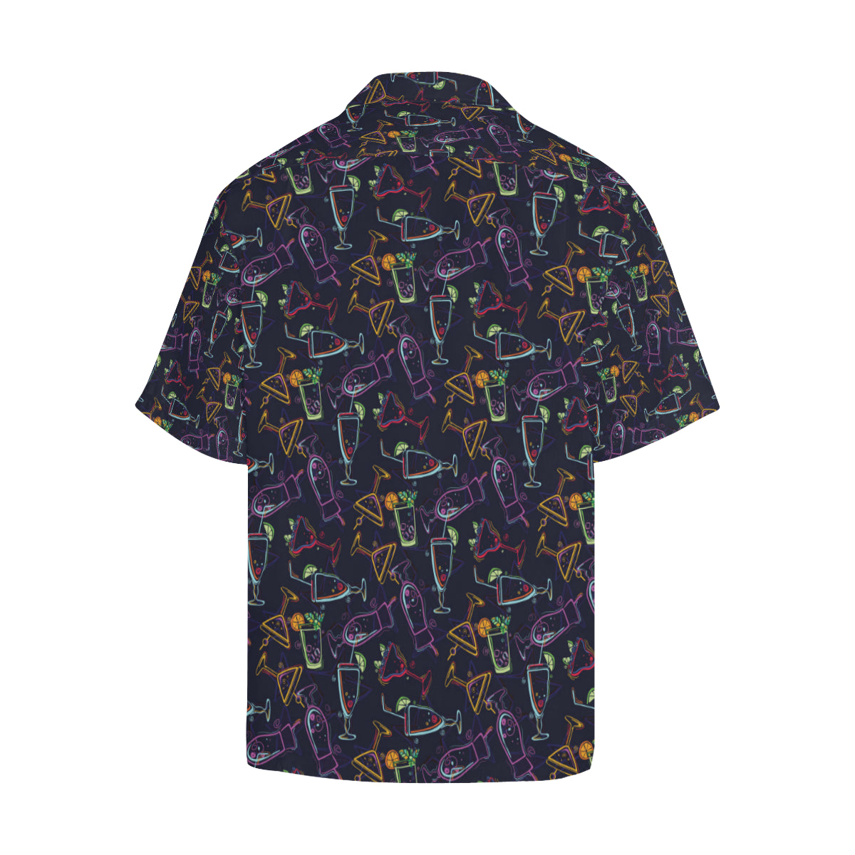 Cocktail Pattern Print Design 04 Men's Hawaiian Shirt