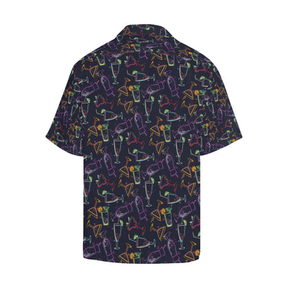 Cocktail Pattern Print Design 04 Men's Hawaiian Shirt