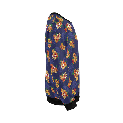 Hawaiian Themed Pattern Print Design H02 Men Long Sleeve Sweatshirt
