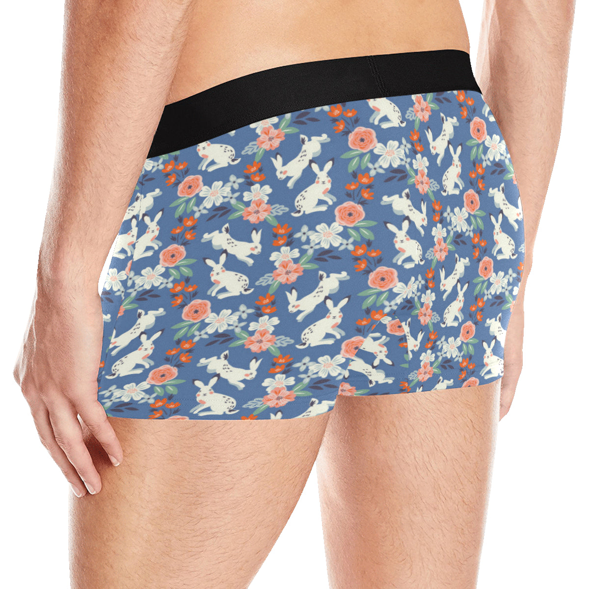 Bunny Pattern Print Design 07 Men's Boxer Briefs