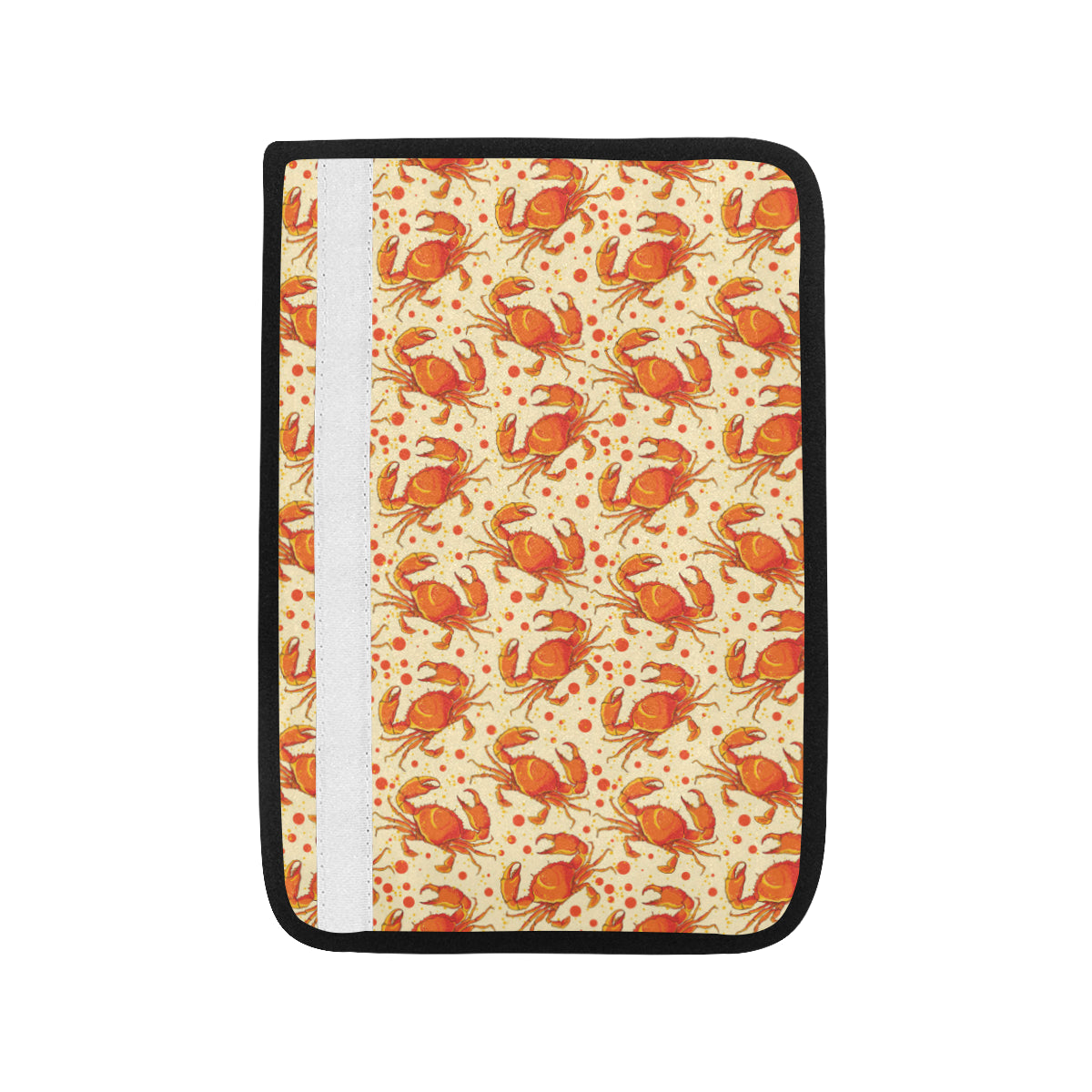 Crab Pattern Print Design 01 Car Seat Belt Cover
