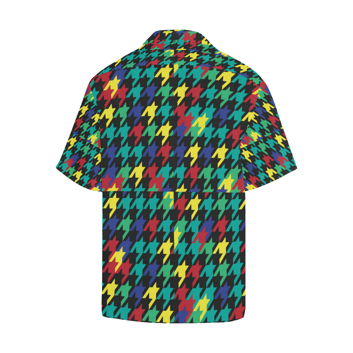 Houndstooth Colorful Pattern Print Design 02 Men's Hawaiian Shirt