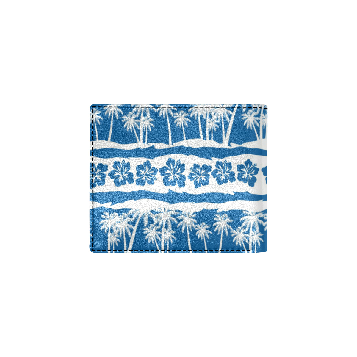 Hawaiian Themed Pattern Print Design H021 Men's ID Card Wallet