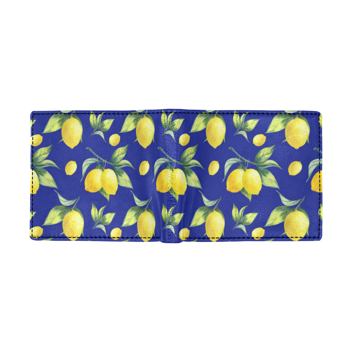 Lemon Pattern Print Design LM06 Men's ID Card Wallet