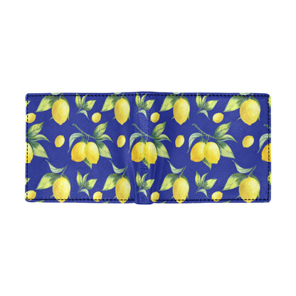 Lemon Pattern Print Design LM06 Men's ID Card Wallet