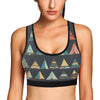 Tribal native american tent Aztec Sports Bra