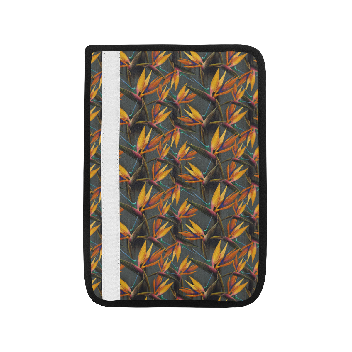 Bird Of Paradise Pattern Print Design 01 Car Seat Belt Cover