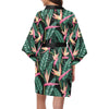 Bird Of Paradise Pattern Print Design BOP03 Women Kimono Robe