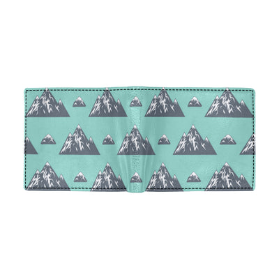 Mountain Pattern Print Design 01 Men's ID Card Wallet