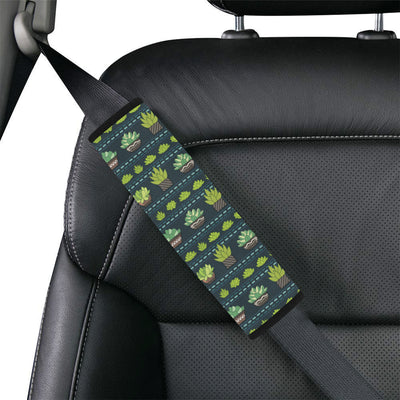 Cactus Pattern Print Design 07 Car Seat Belt Cover